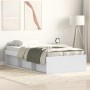 Estructura de cama blanca 90x190 cm