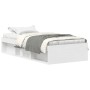 Estructura de cama blanca 90x190 cm