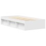 Estructura de cama blanca 90x190 cm