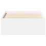 Estructura de cama blanca 90x190 cm