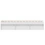 Estructura de cama blanca 90x190 cm