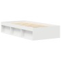 Estructura de cama blanca 90x190 cm