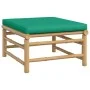 8-piece bamboo garden furniture set with green cushions by vidaXL, Garden sets - Ref: Foro24-3155158, Price: 638,73 €, Discou...
