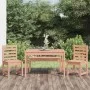 Garden dining set 4 pieces solid wood Douglas fir by vidaXL, Garden sets - Ref: Foro24-3154706, Price: 246,95 €, Discount: %