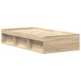 Estructura de cama roble Sonoma 90x190 cm