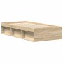 Estructura de cama roble Sonoma 90x190 cm
