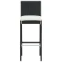 Kitchen stools with cushions, set of 6, black synthetic rattan by vidaXL, Kitchen stools - Ref: Foro24-362578, Price: 346,35 ...