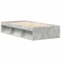 Estructura de cama gris hormigón 90x190 cm