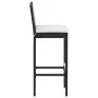 Kitchen stools with cushions, set of 6, black synthetic rattan by vidaXL, Kitchen stools - Ref: Foro24-362578, Price: 346,35 ...