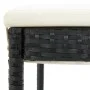 Kitchen stools with cushions, set of 6, black synthetic rattan by vidaXL, Kitchen stools - Ref: Foro24-362578, Price: 346,35 ...