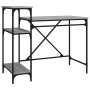 Escritorio con estantes hierro y madera gris Sonoma 105x50x90cm de vidaXL, Escritorios - Ref: Foro24-826717, Precio: 72,29 €,...
