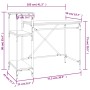 Escritorio con estantes hierro y madera gris Sonoma 105x50x90cm de vidaXL, Escritorios - Ref: Foro24-826717, Precio: 72,29 €,...