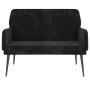 Banco de terciopelo negro 108x79x79 cm de vidaXL, Bancos - Ref: Foro24-351419, Precio: 140,46 €, Descuento: %