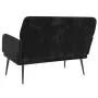 Schwarze Samtbank 108x79x79 cm von vidaXL, Banken - Ref: Foro24-351419, Preis: 138,30 €, Rabatt: %