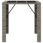 Hoher Stehtisch mit grauer PE-Rattan-Glasoberfläche 105x80x110 cm von vidaXL, Gartentische - Ref: Foro24-362595, Preis: 195,9...