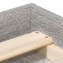 Estructura de cama gris Sonoma 90x190 cm