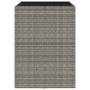 High bar table with gray PE rattan glass surface 105x80x110 cm by vidaXL, Garden tables - Ref: Foro24-362595, Price: 195,94 €...
