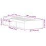Estructura de cama gris Sonoma 90x190 cm