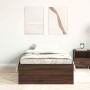 Estructura de cama roble marrón 90x190 cm
