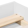 Estructura de cama individual sin colchón blanco 75x190 cm