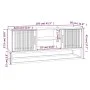 Mueble de TV hierro y madera contrachapada negro 105x30x45 cm de vidaXL, Muebles TV - Ref: Foro24-352098, Precio: 124,98 €, D...