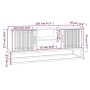 TV-Schrank aus schwarzem Eisen und Sperrholz, 105 x 30 x 45 cm von vidaXL, TV-Möbel - Ref: Foro24-352098, Preis: 103,66 €, Ra...