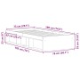 Estructura de cama roble Sonoma 75x190 cm