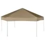 Removable hexagonal tent with taupe gray walls 3.6x3.1m 220g/m² by vidaXL, Tents and gazebos - Ref: Foro24-362013, Price: 223...