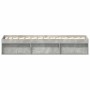 Estructura de cama gris hormigón 75x190 cm