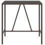 Hoher Stehtisch mit brauner PE-Rattan-Glasoberfläche 110x70x110 cm von vidaXL, Gartentische - Ref: Foro24-362587, Preis: 104,...