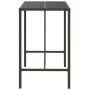 High bar table with brown PE rattan glass surface 110x70x110 cm by vidaXL, Garden tables - Ref: Foro24-362587, Price: 102,78 ...