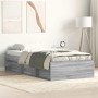 Estructura de cama gris Sonoma 75x190 cm