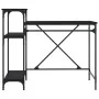 Schreibtisch mit Regalen aus schwarzem Sperrholz 105x50x90 cm von vidaXL, Schreibtische - Ref: Foro24-826714, Preis: 66,60 €,...