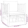 7-teiliges Gartenmöbel-Set aus Bambus mit dunkelgrauen Kissen von vidaXL, Gartensets - Ref: Foro24-3155221, Preis: 727,55 €, ...