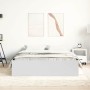 Estructura de cama blanca 120x200 cm