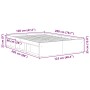 Estructura de cama blanca 120x200 cm