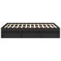 Estructura de cama negra 120x200 cm