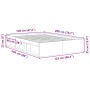Estructura de cama roble Sonoma 120x200 cm