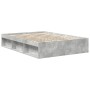 Estructura de cama gris hormigón 120x200 cm