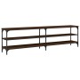 TV-Möbel Metall und Sperrholz braune Eiche 180x30x50cm von vidaXL, TV-Möbel - Ref: Foro24-826758, Preis: 84,98 €, Rabatt: %