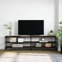 Mueble TV metal y madera contrachapada marrón roble 180x30x50cm de vidaXL, Muebles TV - Ref: Foro24-826758, Precio: 83,91 €, ...