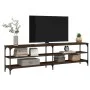 Mueble TV metal y madera contrachapada marrón roble 180x30x50cm de vidaXL, Muebles TV - Ref: Foro24-826758, Precio: 83,91 €, ...