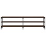 TV-Möbel Metall und Sperrholz braune Eiche 180x30x50cm von vidaXL, TV-Möbel - Ref: Foro24-826758, Preis: 84,98 €, Rabatt: %