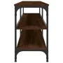 Mueble TV metal y madera contrachapada marrón roble 180x30x50cm de vidaXL, Muebles TV - Ref: Foro24-826758, Precio: 83,91 €, ...
