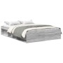 Estructura de cama Sonoma gris 120x200 cm
