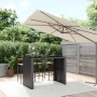 High bar table PE rattan and black glass surface 145x80x110 cm by vidaXL, Garden tables - Ref: Foro24-362597, Price: 254,21 €...