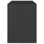 Hoher Stehtisch aus PE-Rattan und schwarzer Glasoberfläche, 145 x 80 x 110 cm von vidaXL, Gartentische - Ref: Foro24-362597, ...