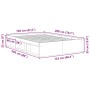 Estructura de cama Sonoma gris 120x200 cm