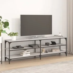 Mueble de TV madera contrachapada gris Sonoma 160x30x50 cm de vidaXL, Muebles TV - Ref: Foro24-826752, Precio: 69,36 €, Descu...