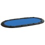 Folding poker board for 10 players blue 208x106x3 cm by vidaXL, Game and poker tables - Ref: Foro24-80401, Price: 152,07 €, D...